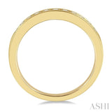1/3 ctw Channel Set 11 Stone Round Cut Diamond Wedding Band in 14K Yellow Gold