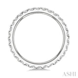 1 Ctw Round Cut Diamond Eternity Wedding Band in 14K White Gold