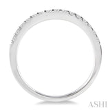 1/4 Ctw Round Cut Diamond Wedding Band in 14K White Gold