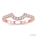 1/4 Ctw Round Diamond Wedding Band in 14K Rose Gold