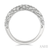 3/8 Ctw Round Cut Diamond Matching Wedding Band in 14K White Gold