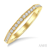 1/2 Ctw Eternity Round Cut Diamond Geometric Wedding Band in 14K Yellow Gold