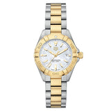 TAG Heuer Aquaracer  Quartz Ladies Mother of Pearl Steel & Yellow Gold Coating Watch