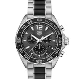 TAG Heuer Formula 1  Quartz Mens Grey Steel/Black Ceramic Chronograph