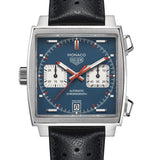 TAG Heuer Monaco  Calibre 11 Automatic Mens Blue Leather Chronograph