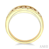 1/2 ctw Round Cut Diamond Matching Wedding Band in 14K Yellow Gold