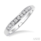 1/4 ctw V Shape Round Cut Diamond Matching Wedding Band in 14K White Gold