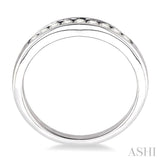 1/4 ctw V Shape Round Cut Diamond Matching Wedding Band in 14K White Gold