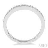 1/5 ctw Round Cut Diamond Wedding Band in 14K White Gold