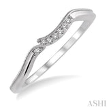 1/20 ctw Round Cut Diamond Wedding Band in 14K White Gold