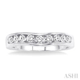 1/2 ctw Round Diamond Matching Wedding Band in 14K White Gold