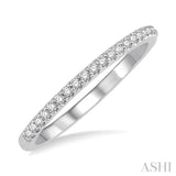 1/5 ctw Round Cut Diamond Wedding Band in 14K White Gold