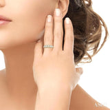 1 ctw Baguette and Round Cut Diamond Fashion Ring in 14K Yellow Gold