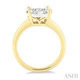 1.00 ctw Lovebright Round Cut Diamond Ring in 14K Yellow and White Gold