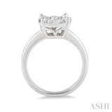 1/2 ctw Lovebright Round Cut Diamond Ring in 14K White Gold