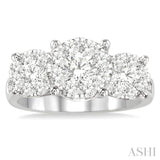 2.00 ctw Lovebright Round Cut Diamond Ring in 14K White Gold