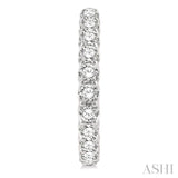 10.00 ctw Inside-Out Round Cut Diamond Hoop Earrings in 14K White Gold