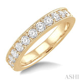 1.00 ctw Round Cut Diamond Wedding Band in 14K Yellow Gold