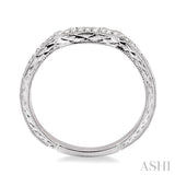 1/10 ctw Round Cut Diamond Matching Wedding Band in 14K White Gold