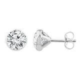 Round Diamond Martini Stud Earrings 1 ct