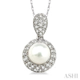 Pearl & Diamond Pendant