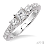 Past Present & Future Diamond Engagement Ring