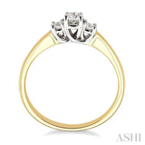 Past Present & Future Light Weight Diamond Ring