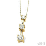 Past Present & Future Diamond Pendant