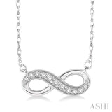 Infinity Shape Diamond Pendant