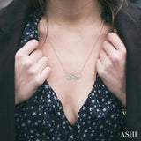 Infinity Shape Diamond Pendant