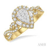 Pear Shape Lovebright Diamond Ring