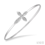 Silver Cross Flexi Diamond Fashion Bangle