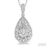 Diamond Pear Shape Pendant