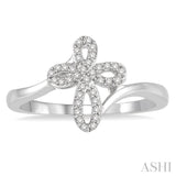 Light Weight Diamond Cross Fashion Ring