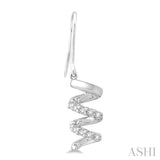 Spiral Diamond Earrings