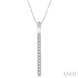 Diamond Straight Bar Pendant