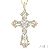 Lovebright Cross Diamond Fashion Pendant