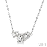 Three Stone Diamond Necklace