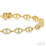 Open Link Diamond Fashion Bracelet