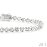 Illusion Plate Diamond Bracelet