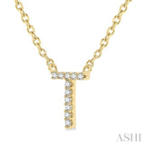 T' Initial Diamond Pendant