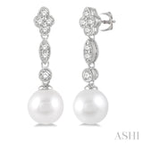 Pearl & Diamond Earrings