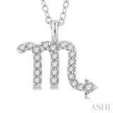 Scorpio Zodiac Diamond Pendant