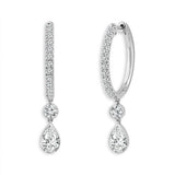 Diamond Drop Fashion Earrings 1 3/4 ct