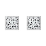 Fancy Cut Martini Stud Earrings 1 1/2 ct