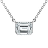 Fancy Cut Emerald Diamond Fashion Pendant 1 ct