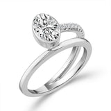 Fancy Cut Oval Diamond Ring 1 ct