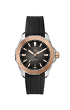 Aquaracer Mens Yellow Gold and Rose Gold Bezel Automatic Watch